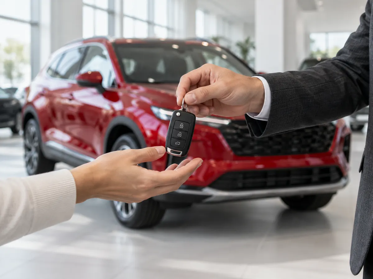 Передача ключей от автомобиля — оформление покупки в Avenu Auto